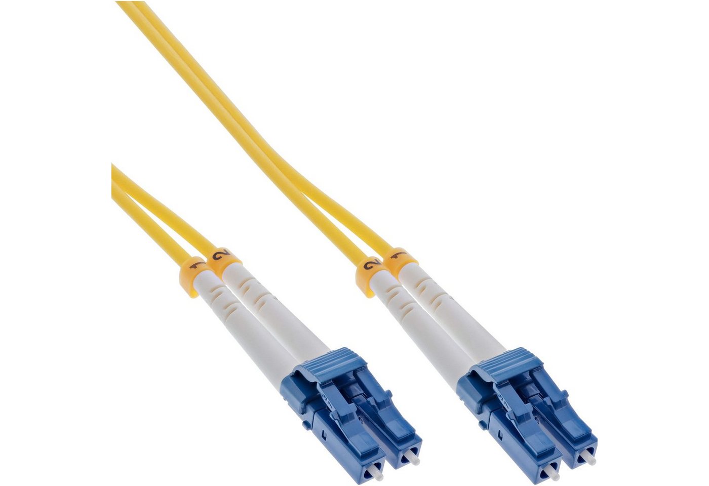 INTOS ELECTRONIC AG InLine® LWL Duplex Kabel, LC/LC, 9/125µm, OS2, 0,5m LAN-Kabel von INTOS ELECTRONIC AG