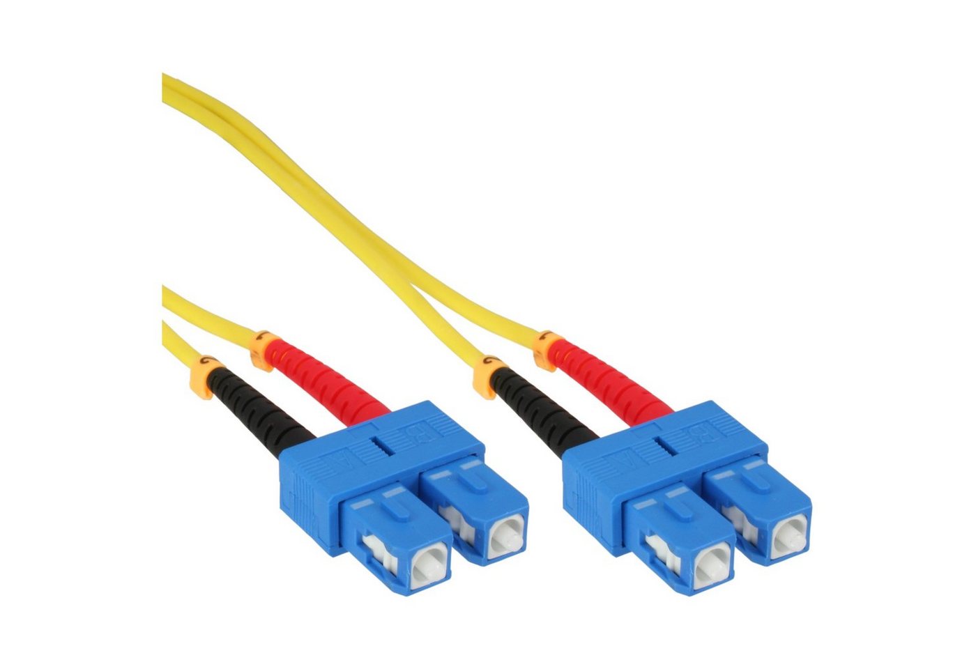 Inline InLine® LWL Duplex Kabel, SC/SC, 9/125µm, OS2, 10m LAN-Kabel von Inline