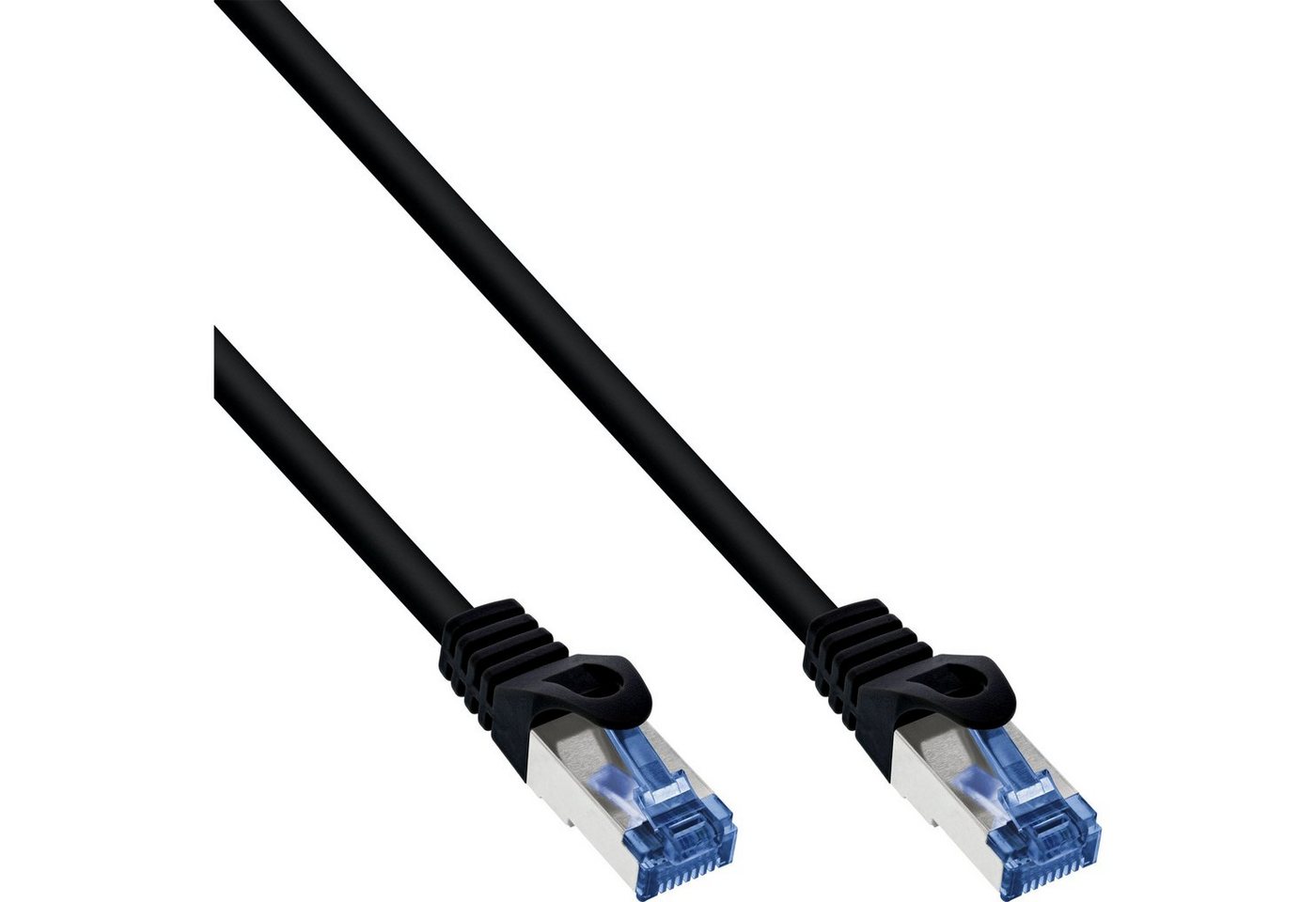 Inline InLine® Patchkabel, Cat.6A, S/FTP, PUR industrial, schwarz, 50m LAN-Kabel von Inline