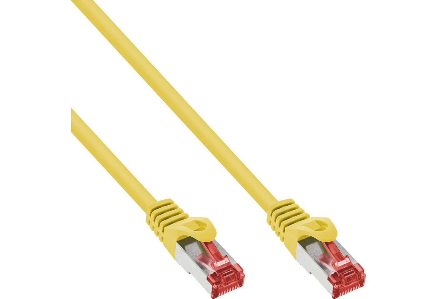 INTOS ELECTRONIC AG InLine® Patchkabel, S/FTP (PiMf), Cat.6, 250MHz, PVC, CCA, gelb, 3m LAN-Kabel von INTOS ELECTRONIC AG