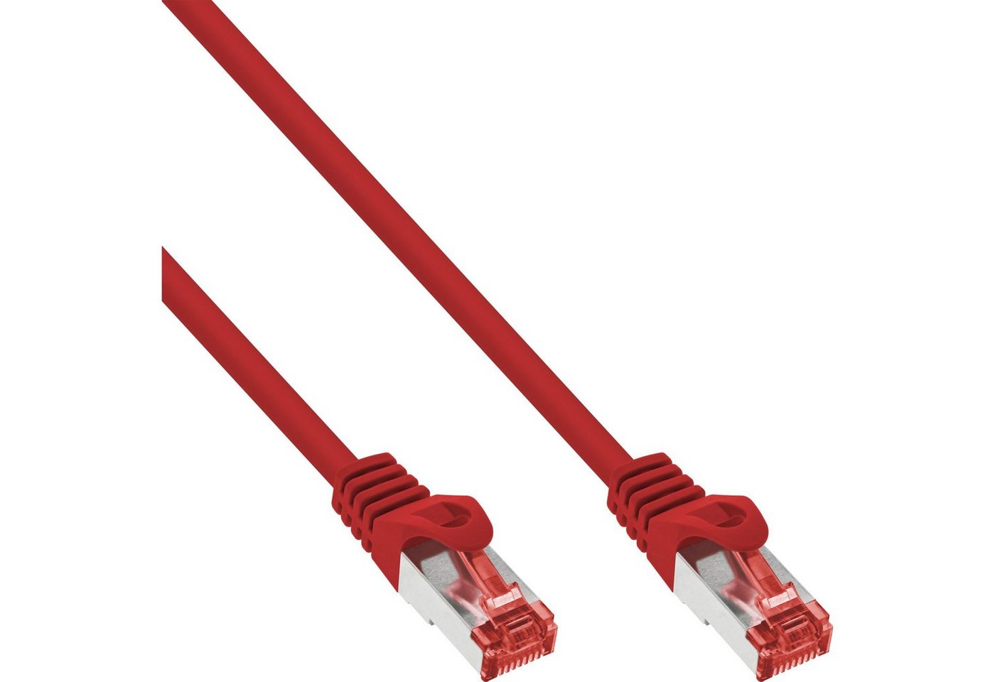 INTOS ELECTRONIC AG InLine® Patchkabel, S/FTP (PiMf), Cat.6, 250MHz, PVC, CCA, rot, 2m LAN-Kabel von INTOS ELECTRONIC AG