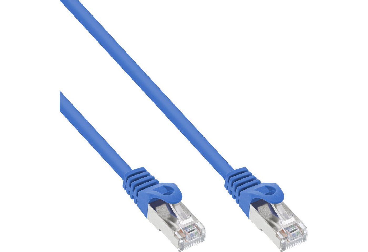 INTOS ELECTRONIC AG InLine® Patchkabel, SF/UTP, Cat.5e, blau, 0,3m LAN-Kabel von INTOS ELECTRONIC AG