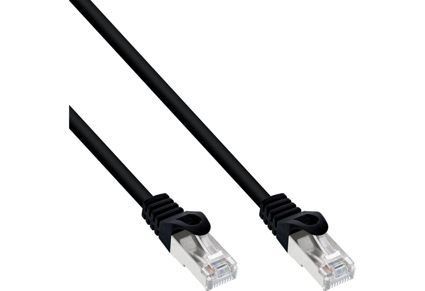 Inline InLine® Patchkabel, SF/UTP, Cat.5e, schwarz, 1,5m LAN-Kabel von Inline