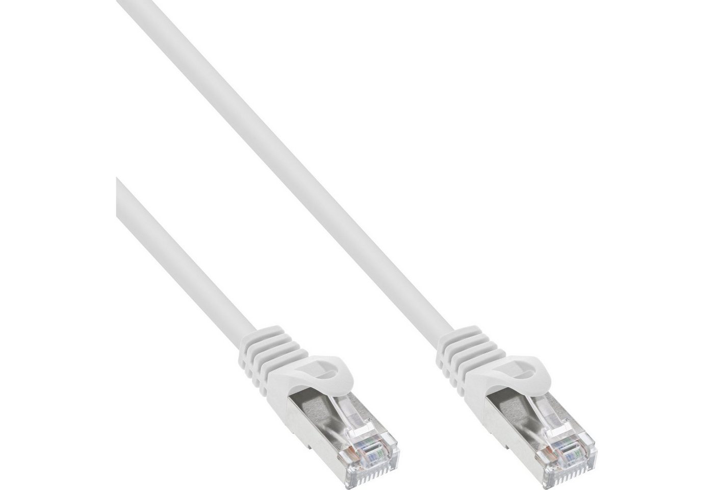 INTOS ELECTRONIC AG InLine® Patchkabel, SF/UTP, Cat.5e, weiß, 15m LAN-Kabel von INTOS ELECTRONIC AG