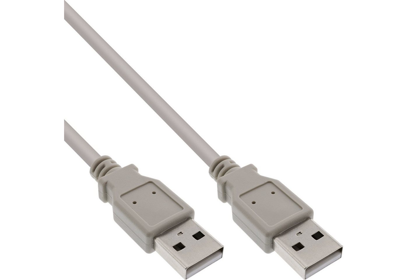 INTOS ELECTRONIC AG InLine® USB 2.0 Kabel, A an A, beige, 2m USB-Kabel von INTOS ELECTRONIC AG