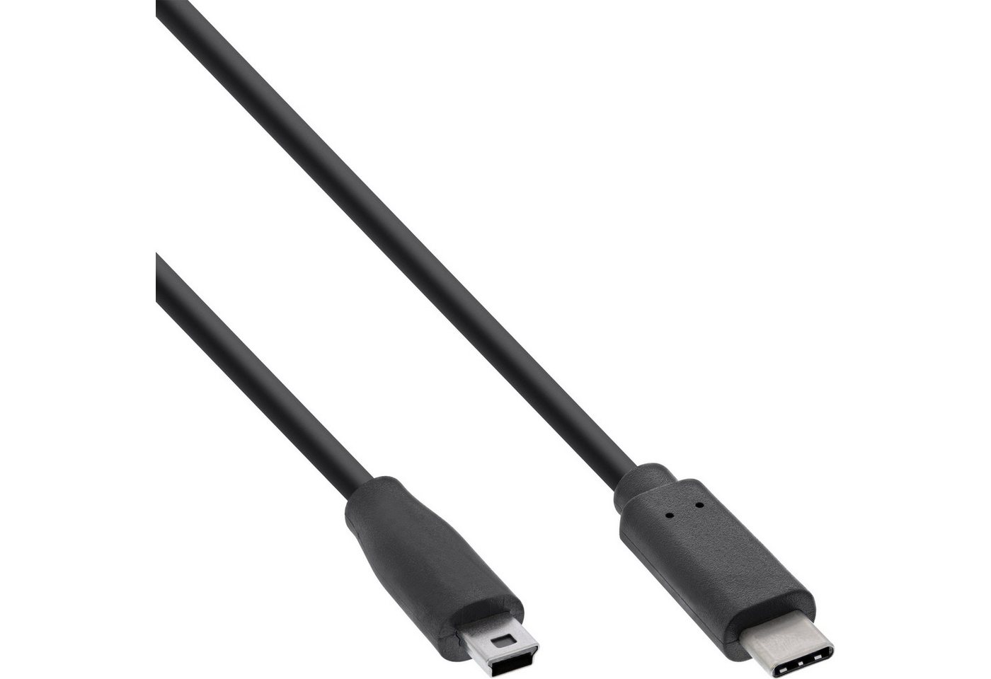 Inline InLine® USB 2.0 Kabel, USB-C Stecker an Mini-B Stecker, schwarz, 0,5m USB-Kabel von Inline