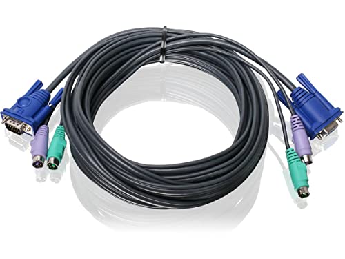 IOGEAR g2l5005p 5 m schwarz Kabel KVM – Kabel KVM (5 m, schwarz) von IOGEAR