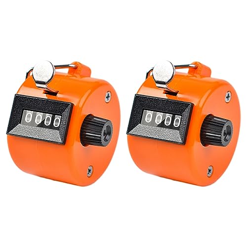 IOIUSKKU 2 Stück praktische Zahlenzähl Handzählwaage für präzises und effizientes Zählen manuelle Zählzählwaage ABS für Unisex, Orange IOIUSKKU 2 Stück praktische Zahlenzähl Handzählwaage für präzises und effizientes Zählen manuelle Zählzählwaage ABS für Unisex, Orange von IOIUSKKU