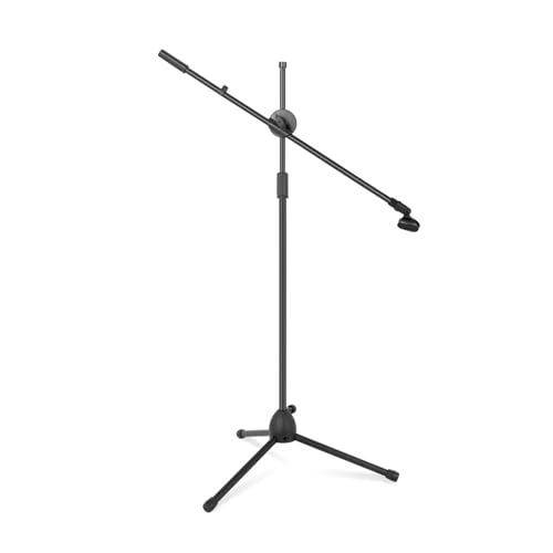 Flexibles Bühnenmikrofonstativ, Stativ, Bodenmikrofonstativ, Ständer bis 190 cm, Schwarz von IPZRKJRPF