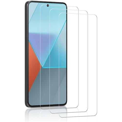 Panzer Schutz Glas für Xiaomi Redmi Note 13 Pro, 3 Stück Panzer Schutzfolie, Runde Kante Glas Displayschutz, 9H Härte Glasfolie, High Definition Glasschutz, Blasenfrei, Anti-Kratzer Panzerfolie von IQShield