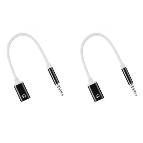 ISKDJBJG 2X Audiokabel 3,5 mm Stecker auf Typ C Buchse, Analoger Audioanschluss, Kopfhörer-Audioadapter für MP3-Player, Laptop, Tablet B von ISKDJBJG