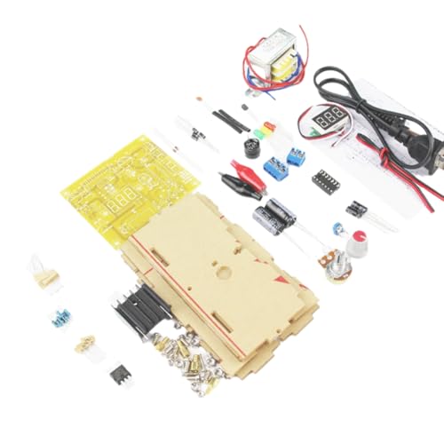 ISKDJBJG LM317 Einstellbares Spannungsregler-Netzteil DIY-Kit 220V Transformator Stabilisiertes Netzteil Labor EU-Stecker von ISKDJBJG