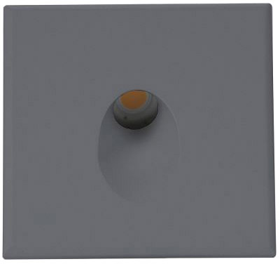 ISOLED Cover Aluminium eckig 1 schwarz für Wandeinbauleuchte Sys-Wall68 von ISOLED