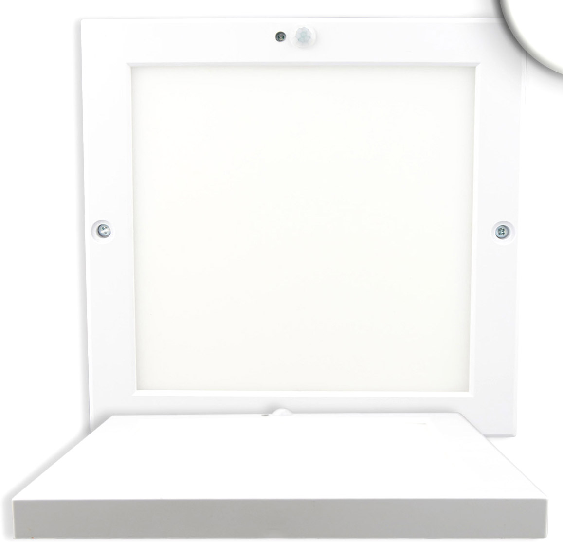 ISOLED Deckenlampe 18W weiß mit PIR-Bewegungssensor von ISOLED