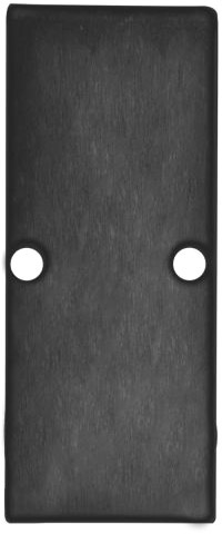 ISOLED Endkappe EC90 Aluminium schwarz RAL 9005 für Profil HIDE DOUBLE inkl. Schrauben von ISOLED