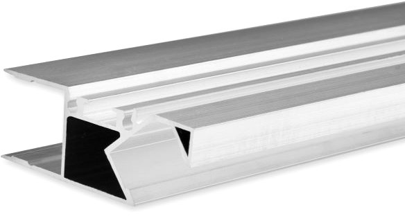 ISOLED LED Aufbauleuchtenprofil HIDE ASYNC Aluminium eloxiert, 200cm von ISOLED