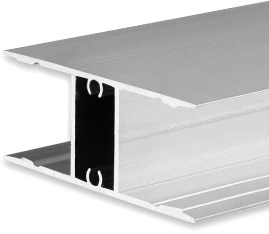 ISOLED LED Aufbauleuchtenprofil HIDE DOUBLE Aluminium eloxiert, 200cm von ISOLED