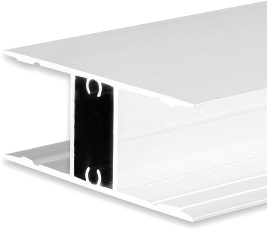 ISOLED LED Aufbauleuchtenprofil HIDE DOUBLE Aluminium weiß RAL 9003, 200cm von ISOLED