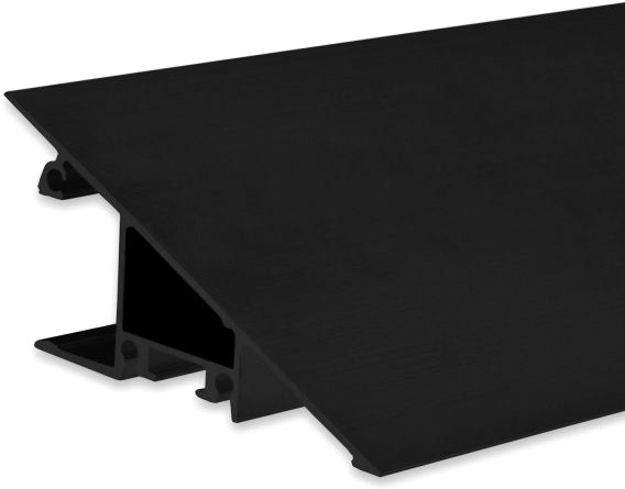 ISOLED LED Aufbauleuchtenprofil HIDE TRIANGLE Aluminium schwarz RAL 9005, 200cm von ISOLED