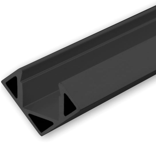 ISOLED LED Eckprofil CORNER11 Aluminium schwarz eloxiert RAL 9005, 200cm von ISOLED