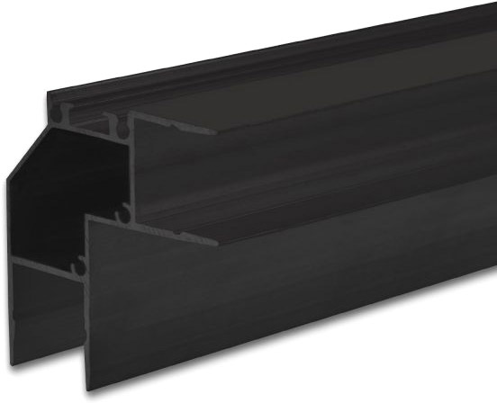ISOLED LED Eckprofil HIDE ANGLE Aluminium schwarz RAL 9005, 200cm von ISOLED