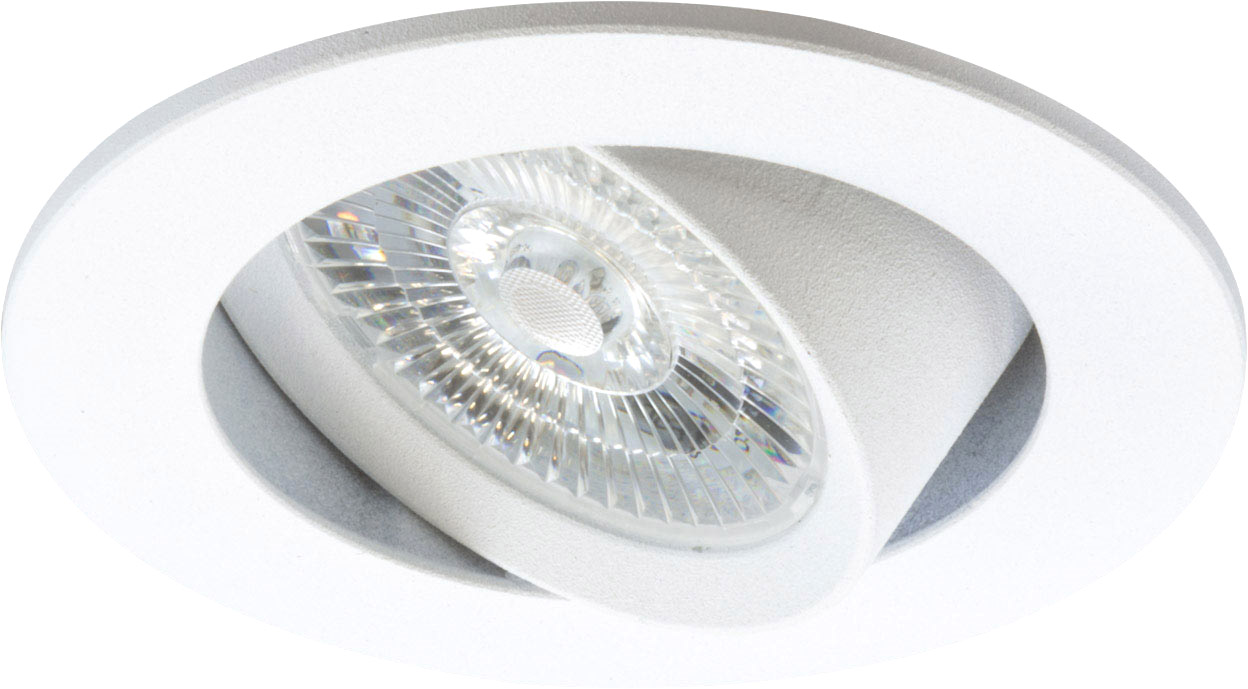 ISOLED LED Einbauleuchte Slim68 weiß, rund, 9W, warmweiß, dimmbar von ISOLED