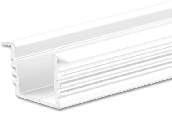 ISOLED LED Einbauprofil DIVE12 Aluminium weiß RAL 9010, 200cm von ISOLED
