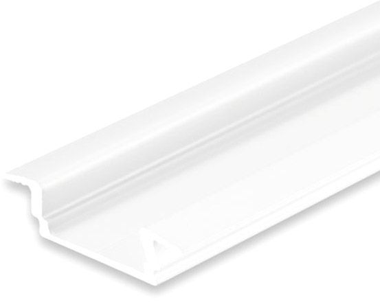ISOLED LED Einbauprofil DIVE12 FLAT Aluminium pulverbeschichtet weiß RAL 9010, 200cm von ISOLED
