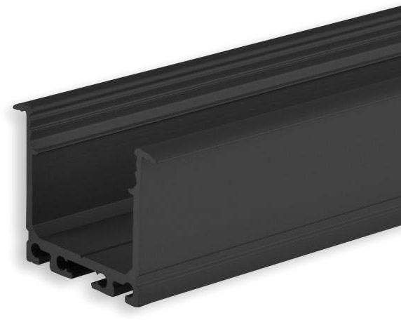 ISOLED LED Einbauprofil DIVE24 Aluminium schwarz RAL9005, 200cm von ISOLED