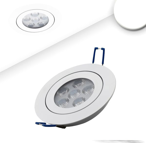 ISOLED LED Einbaustrahler, weiß, 15W, 72°, rund, neutralweiß, dimmbar von ISOLED