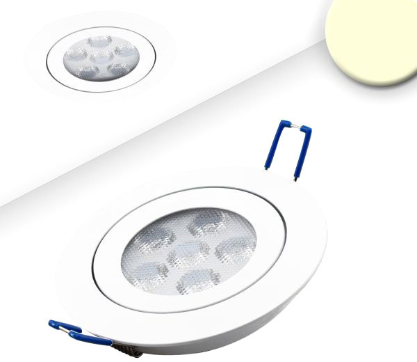 ISOLED LED Einbaustrahler, weiß, 15W, 72°, rund, warmweiß, dimmbar von ISOLED