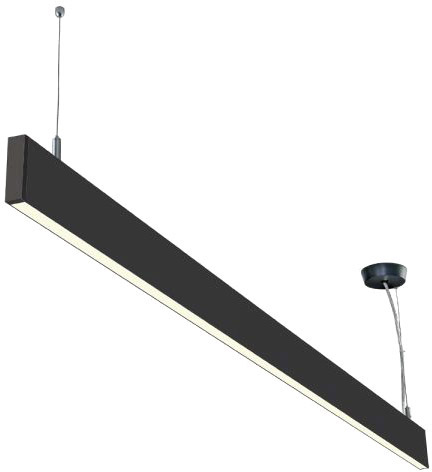 ISOLED LED Hängeleuchte Linear Up+Down 1200, 40W, prismatisch, linear-verbindbar, schwarz von ISOLED