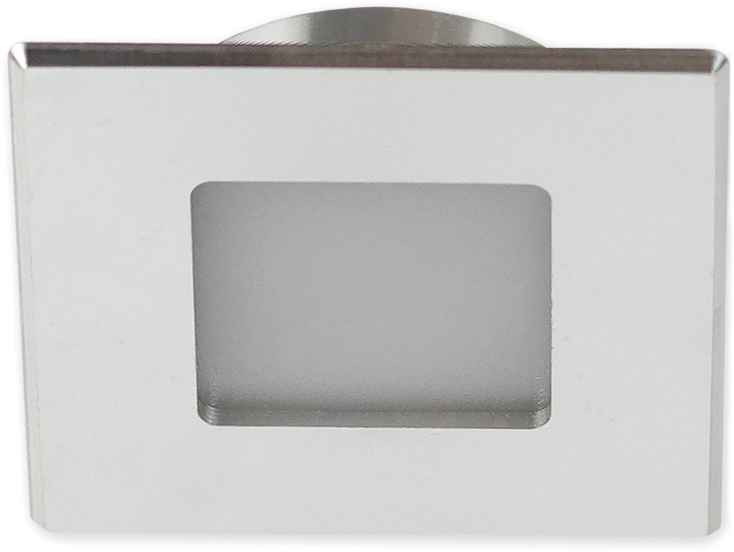 ISOLED LED Möbeleinbaustrahler MiniAMP ALU gebürstet, eckig 3W 120° 24V dynamisch von ISOLED