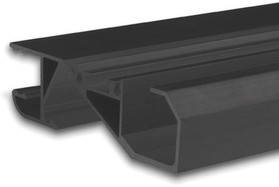 ISOLED LED Sockelleistenprofil HIDE BOTTOM schwarz RAL 9005 von ISOLED