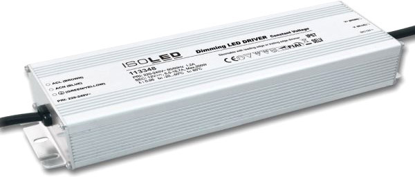 ISOLED LED Trafo 12V/DC, 0-200W, IP67, dimmbar, SELV von ISOLED
