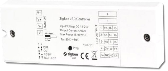 ISOLED ZigBee 3.0 PWM-Controller für LED Flexbänder/Spots, 5 Kanal, 12-24V DC 5x4A von ISOLED