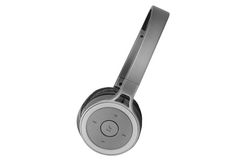 ISY 4.2 STEREO kabellos On-ear Kopfhörer Bluetooth Titanium Headset Bluetooth-Kopfhörer (Eingebautes Mikrofon, Bluetooth, IBH-2100-1-TI Micro-USB) von ISY