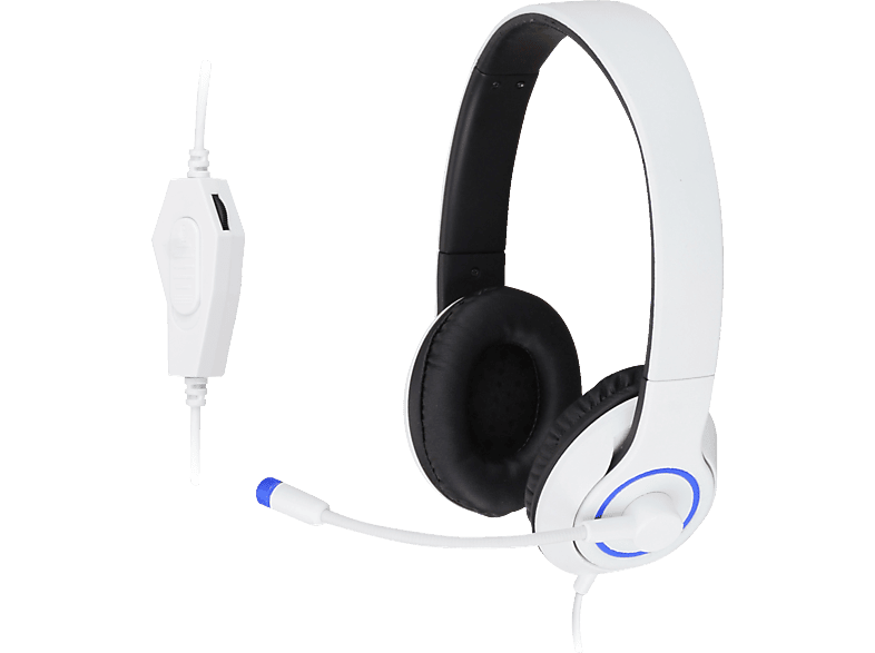 ISY IC 6007, On-ear Gaming Headset Weiß/Schwarz von ISY
