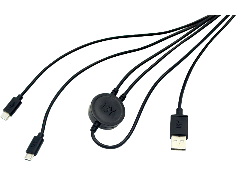 ISY IC-601 PS4 Dual Charging Kabel, Schwarz von ISY