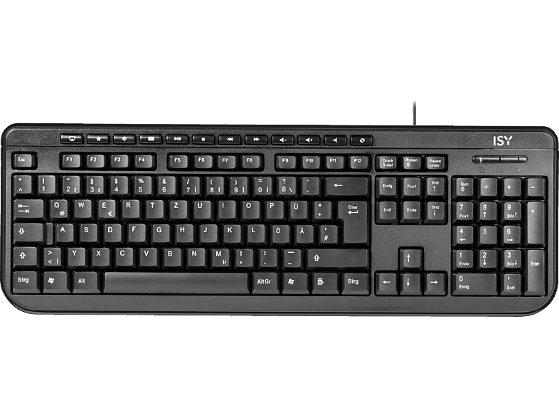 ISY IKE-1000, Tastatur, Sonstiges, kabelgebunden, Schwarz von ISY