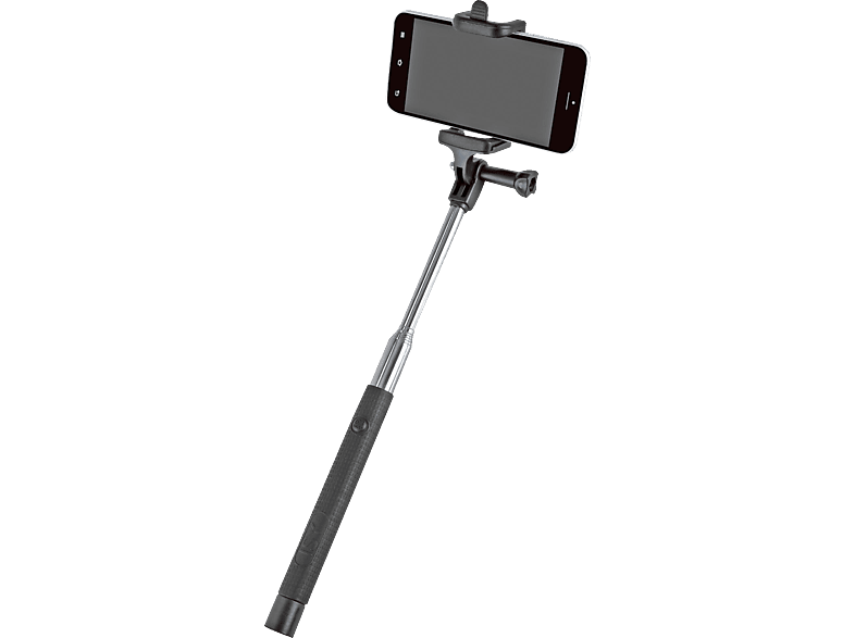ISY ISW-1001 Wireless, via Micro-USB Kabel wiederaufladbarer Bluetooth Selfie Stick, Schwarz von ISY