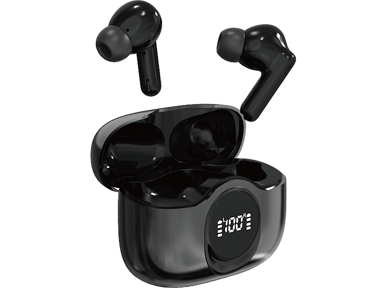 ISY ITW 6000-BK True Wireless, In-ear Wireless Kopfhörer Bluetooth Schwarz von ISY