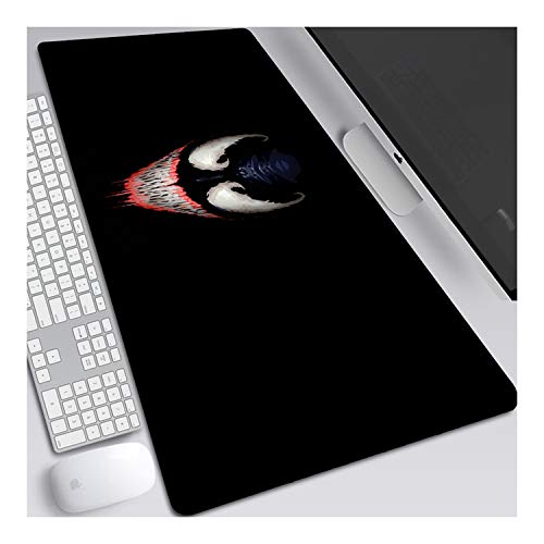 Mauspad Venom Gaming Mauspad, 900 x 400 mm, 3mm Vernähte Kanten, rutschfest Anime Mousepad, mit Einer speziellen Oberfläche verbessert Geschwindigkeit und Präzision, A von ITBT