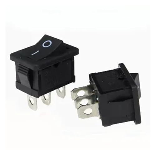 100PCS KCD1-101 Switch ON-OFF KCD1 15 * 21mm 2Pin3/4Pin Ship Type Switch 6A 250V 10A 125V 15X21 Rocker Switch Power Switch 21X15MM(3Pin ON-OFF Black) von ITCLEYMDZV