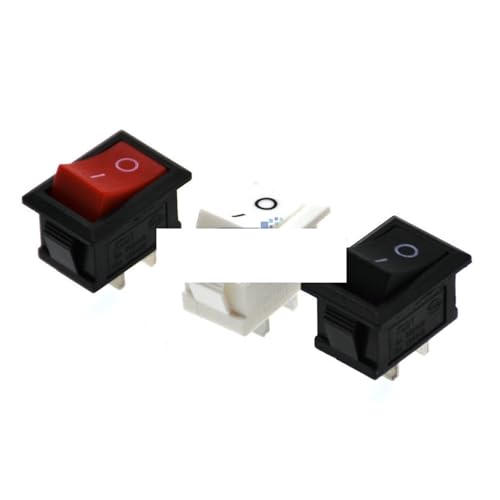 10PCS 15 * 21mm 2 Pin SPST ON/OFF Boat Rocker Switch 6A-10A 125V 250V KCD1 KCD1-101 Snap-in Black Red White Rocker Switches(Red) von ITCLEYMDZV