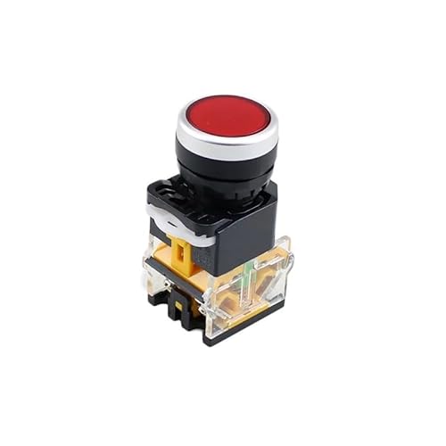 22mm LA38-11D/11DS Push Button Switch with Light on/Off Momentary/Latching220V 24V LED Indicators ITCLEYMDZV(Red,SELF-LOCKING_24V) von ITCLEYMDZV