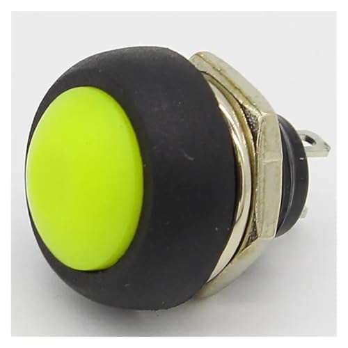 7PCS 12mm Waterproof Momentary Push button Switch OFF-(ON) Self ITCLEYMDZV(Yellow) von ITCLEYMDZV