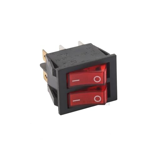 On-Off-Latching Rocker-Switch Double-Boat Light KCD2 with 20A Green Red Neon-Lamp 125VAC KCD2-2101 ITCLEYMDZV(Green,12V Led) von ITCLEYMDZV