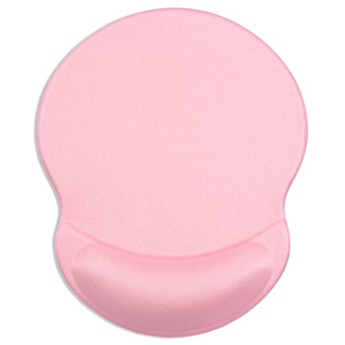 ITNRSIIET Ergonomisches Mauspad mit Gel-Handgelenkauflage, Schmerzlinderung, Handgelenkauflage mit rutschfester PU-Unterseite Pink (Pretty Pink) von ITNRSIIET