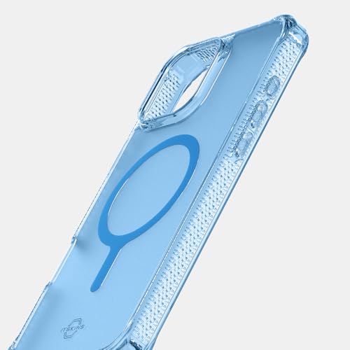 Itskins HYBRYD R // Vapor Magnetische matte Schutzhülle für iPhone 16 Pro Max, kompatibel mit MagSafe, schlanke, militärische stoßfeste Handyhülle, schlanke Hybrid-Abdeckung, Hellblau von ITSKINS